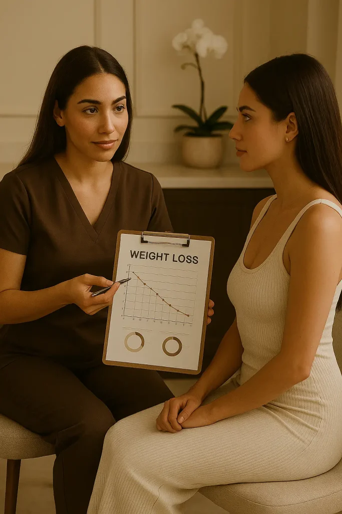 weight loss plans discussing with patient