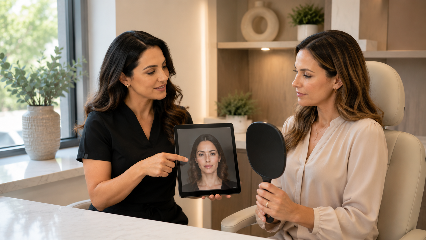 2026 06 skinjectablescom digital facial analysis consultation v1 skinjectables - medical aesthetics consultation using digital facial analysis and mirror review