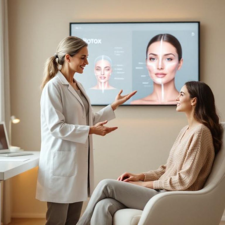 a professional consultation about botox treatment highlighting facial enhancement possibilities 1